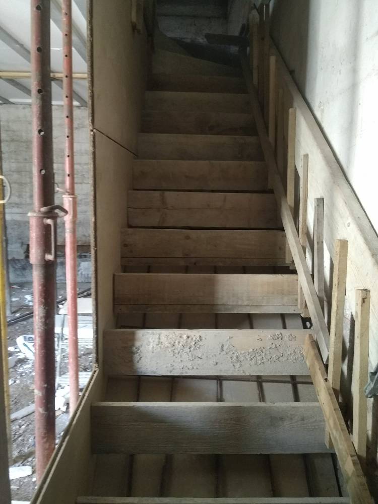avancement de l'escalier