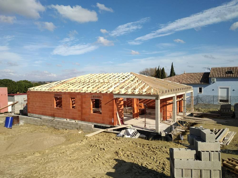 Charpente maison neuve