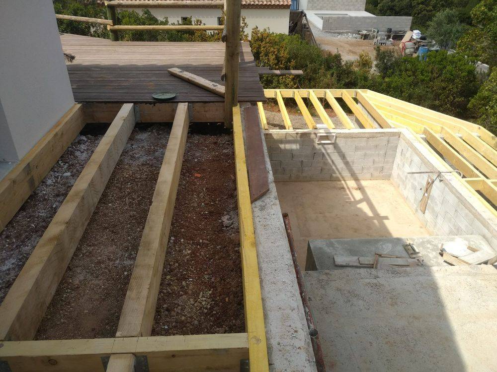 avancer des travaux terrasse